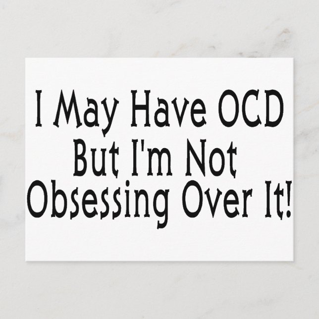 OCD Obsession Postcard (Front)