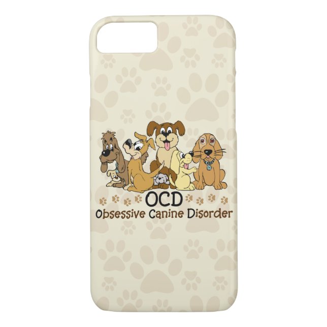 OCD Obsessive Canine Disorder Case-Mate iPhone Case (Back)