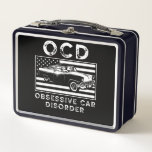 OCD obsessive car dissorder Metal Lunch Box<br><div class="desc">OCD obsessive car dissorder</div>