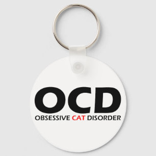 OCD - Obsessive Cat Disorder Key Ring