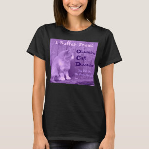 OCD: Obsessive Cat Disorder Shirt - Purple