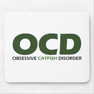 OCD - Obsessive Catfish Disorder Mouse Mat