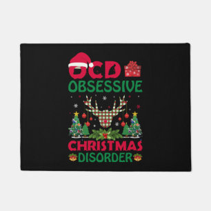 Ocd Obsessive Christmas disorder Doormat