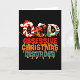Ocd Obsessive Christmas Disorder Funny Christmas Card