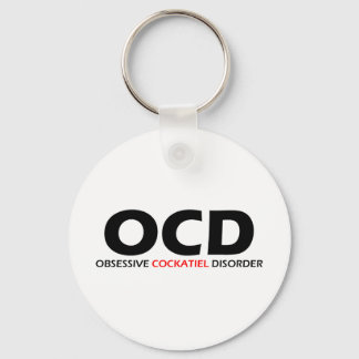 OCD - Obsessive Cockatiel Disorder Key Ring