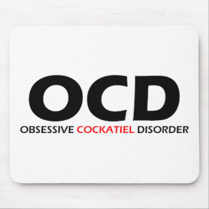 OCD - Obsessive Cockatiel Disorder Mouse Mat