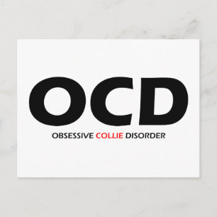 OCD - Obsessive Collie Disorder Postcard