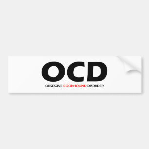 OCD - Obsessive Coonhound Disorder Bumper Sticker