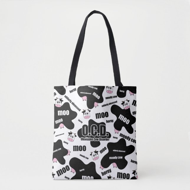 OCD - Obsessive Cow Disorder Tote Bag (Front)