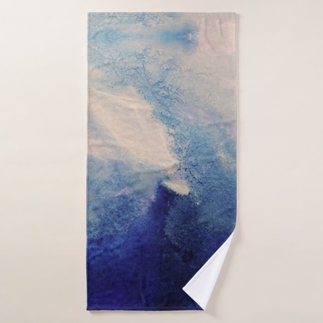 Ocean Abstract Art Bath Towel Set (Bath Towel)