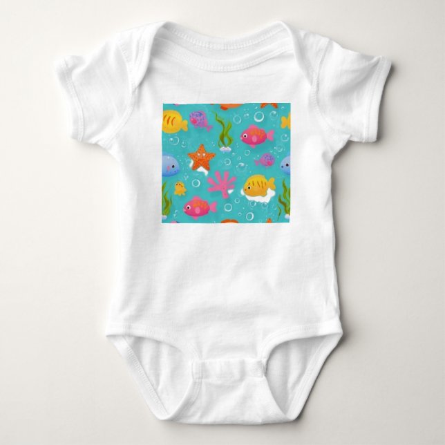 Ocean Adventure Baby Bodysuit (Front)