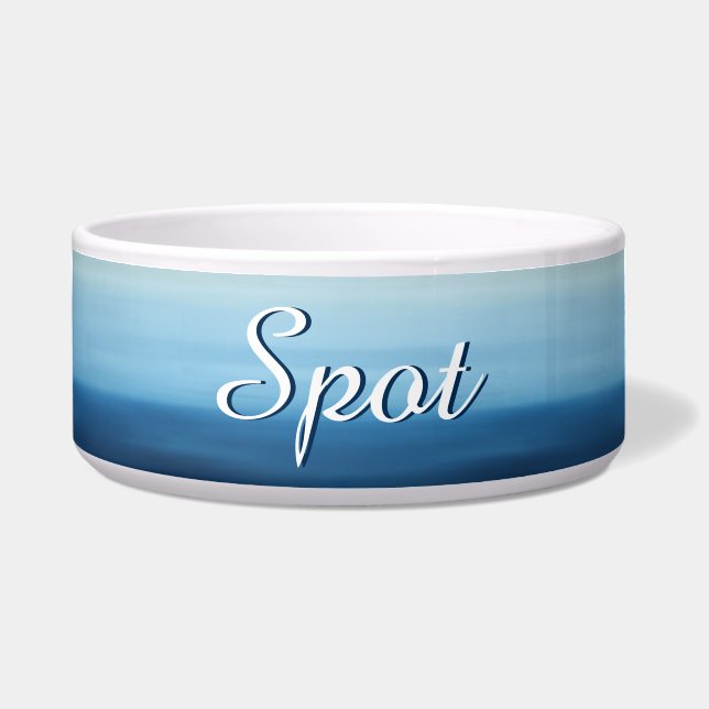 Ocean Air Personalised Pet Bowl (Front)