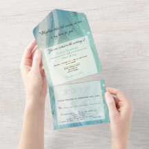 Ocean • All in One Wedding Invite