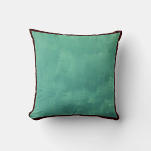 ocean: almost solid teal aqua blue green pillow