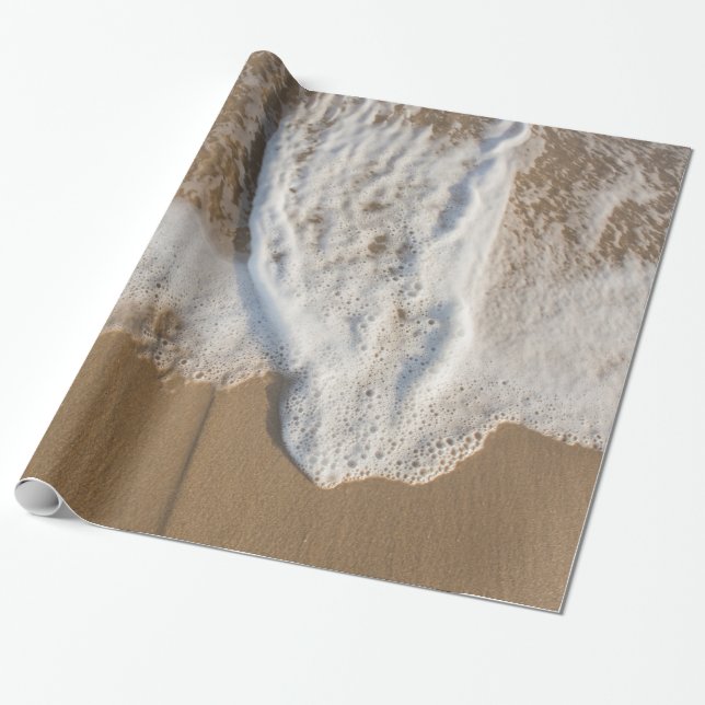 Ocean and Beach Wrapping Paper (Unrolled)