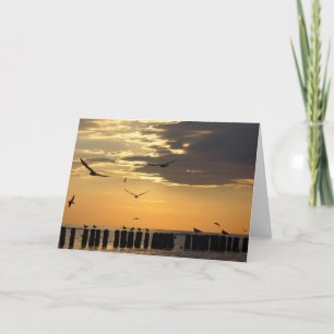 Ocean and Birds Greeting Card