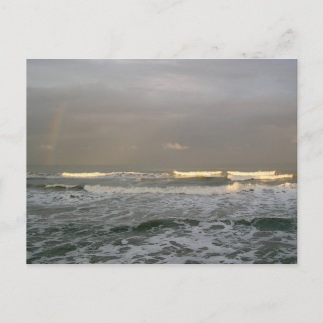 Ocean and Rainbow Photography Postcard (Front)
