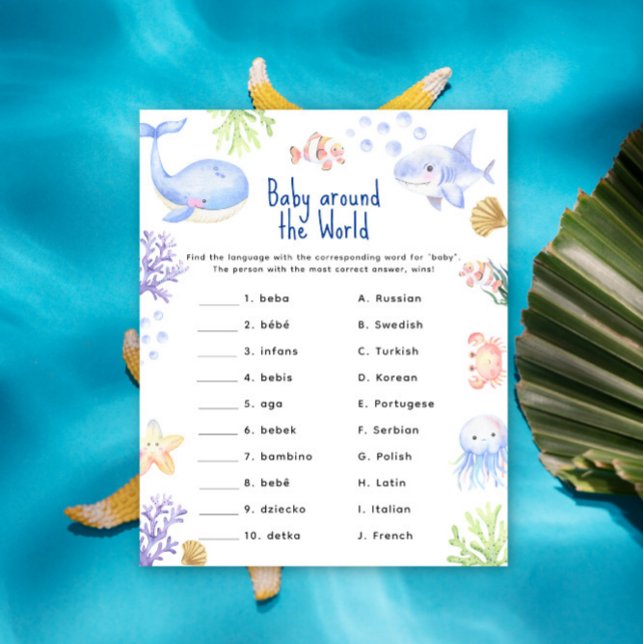 Ocean animal baby around the world game (Creator Uploaded)