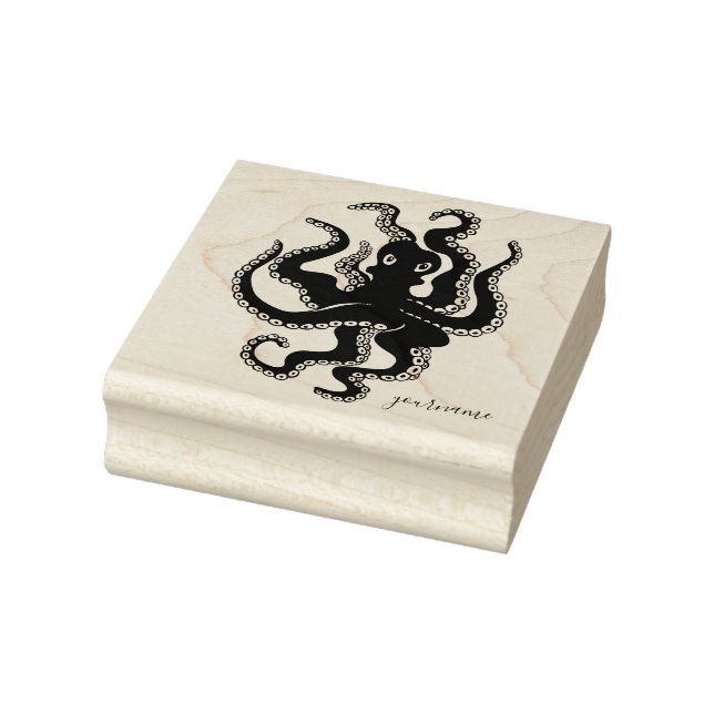 Ocean Animal Fish Octopus Rubber Stamp (Stamp)