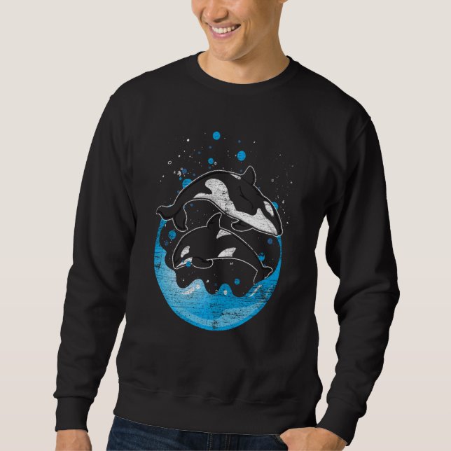 Ocean Animal Killer Whale Orca Swea Sweatshirt (Front)