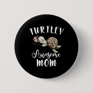 Ocean Animal Lover Mum Mothers Day Gift Idea Turtl 6 Cm Round Badge