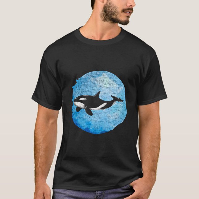 Ocean Animal Orca Killer Whale T-Shirt (Front)