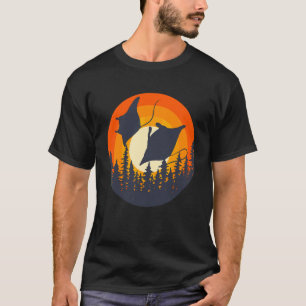 Ocean Animal  Stingray Retro Sunset Manta Ray T-Shirt