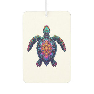 Ocean Animal Tie Dye Tribal Sea Animal Maori Turtl Car Air Freshener