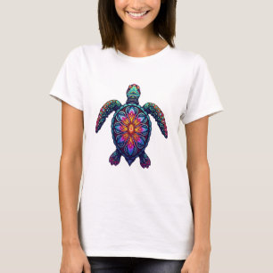 Ocean Animal Tie Dye Tribal Sea Animal Maori Turtl T-Shirt