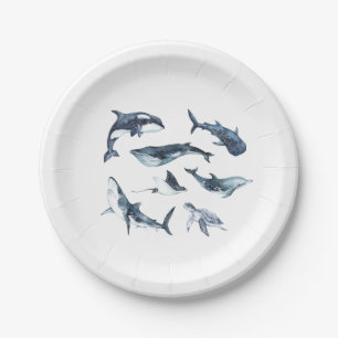 Ocean Animals Paper Plate