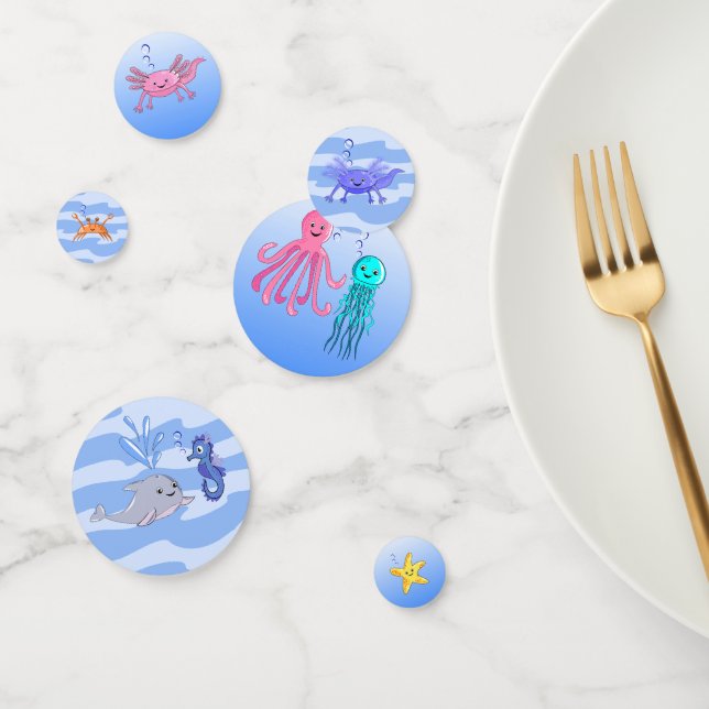 Ocean Animals Party Table Confetti (Group)