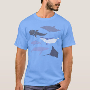 Ocean Animals Whale Biologist gift T-Shirt
