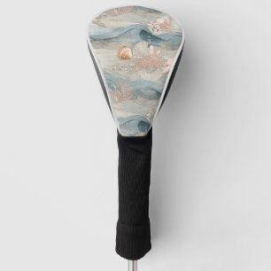 Ocean Aqua Coral Reef Coastal Pattern Golf Head Cover