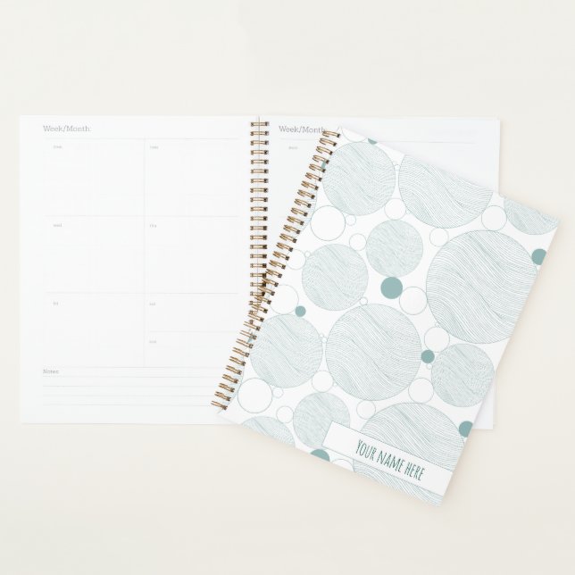 Ocean Aqua Waves Planner (Display)