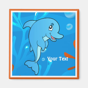 Ocean Aquatic Cute Dolphin Custom Magnet