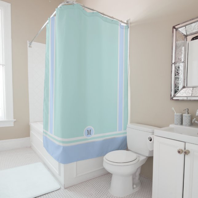 Ocean Art Companion Shower Curtain (In Situ)