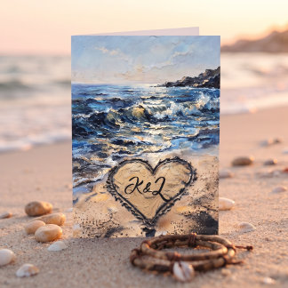 Ocean at Night | Happy Anniversary to my Husband Card