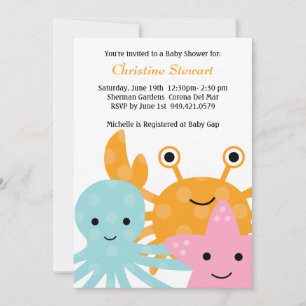 Ocean Baby Shower Invitation
