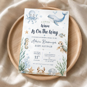 Ocean Baby Shower Invitation Under the Sea Boy