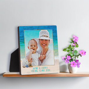 Ocean Background Seashells Standing Photo Frame