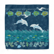 Ocean Batik Bandanna