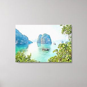 Ocean, Bay Canvas Print