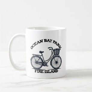 OCEAN BAY PARK Fire Island bike summer beach mom Coffee Mug