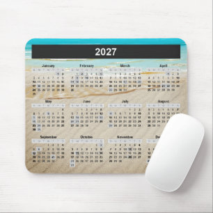 Ocean Beach 2027 Calendar  Mouse Mat