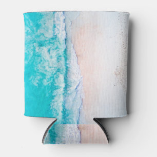 Ocean beach, beautiful landscape, travel theme. can cooler