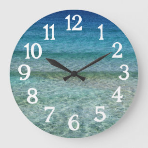 Ocean Beach Beautiful View Clock