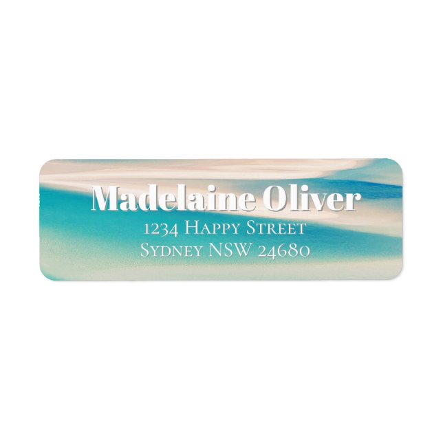 Ocean Beach Blue Modern  (Front)