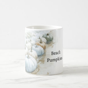 Ocean Beach Blue Pumpkins Coffee Mug
