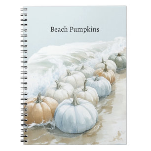 Ocean Beach Blue Pumpkins Notebook
