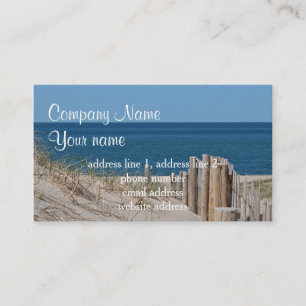 Ocean beach business card